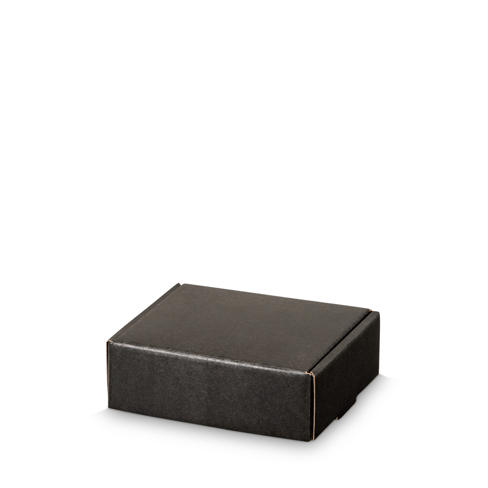 Geschenkbox schwarz, klein 145x120x50mm, Steckverschluß