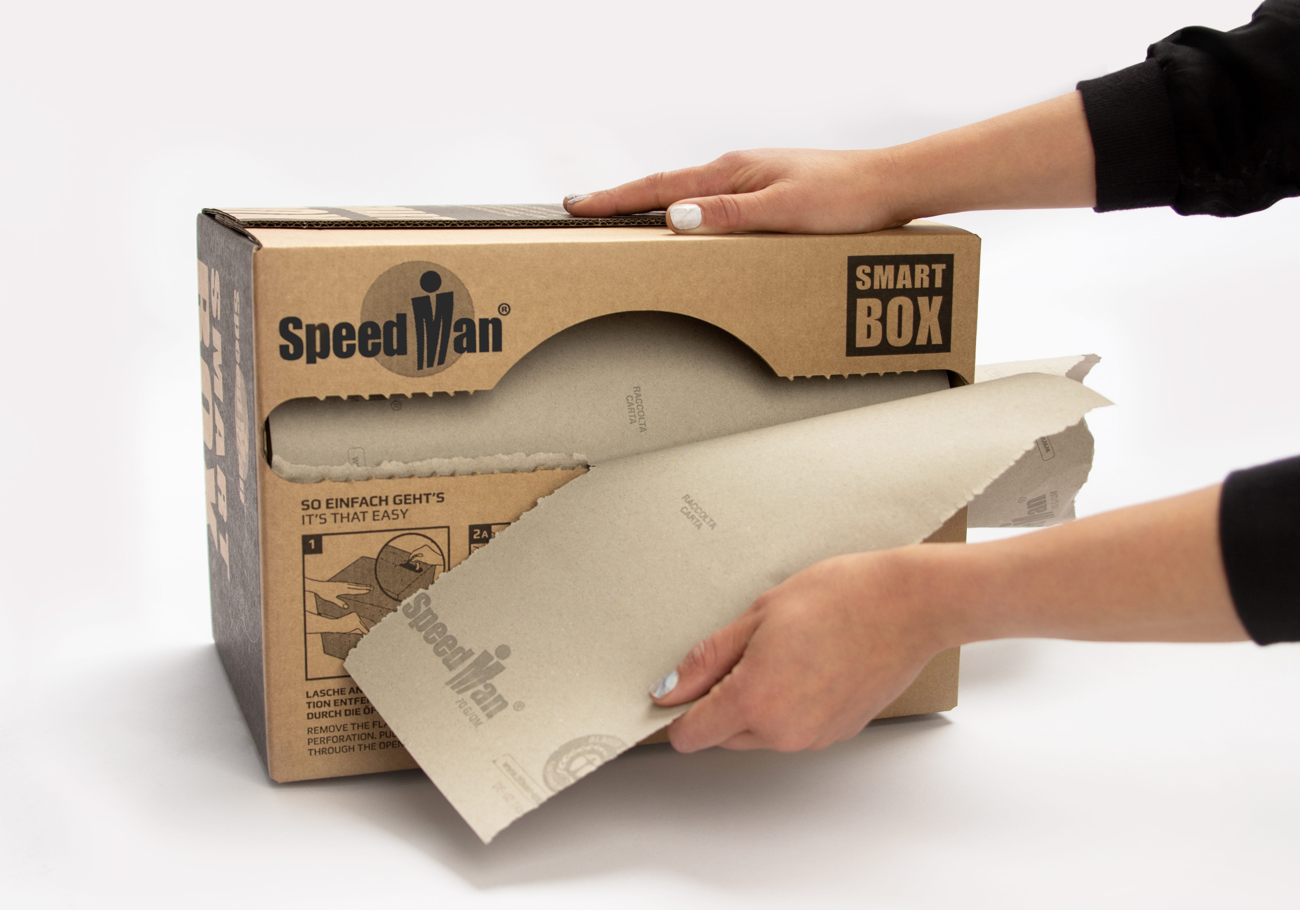 SpeedMan SmartBox 35cm x 300m 70g/m²,grau Papierzuschnitte