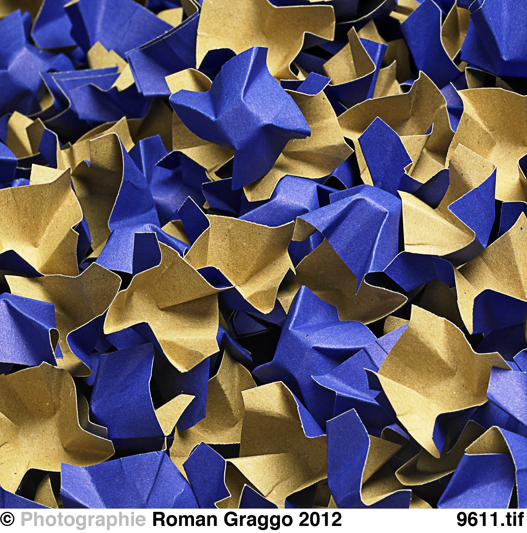 Loose Fill Papierchips blau  100% Recyclingpapier 250 L