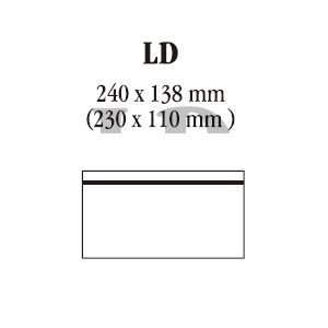 PapierdokumententaschDLneutral 230x110mm Pergaminpapier 