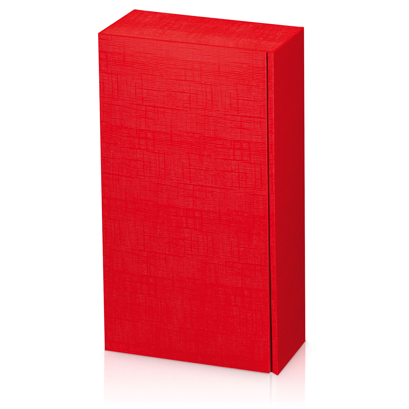 Flaschenkarton Struktur 2er 360x180x90mm +Einlage rot