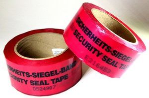 Sicherheitssiegelband 50mmx55m Diebstahlsicherung rot 