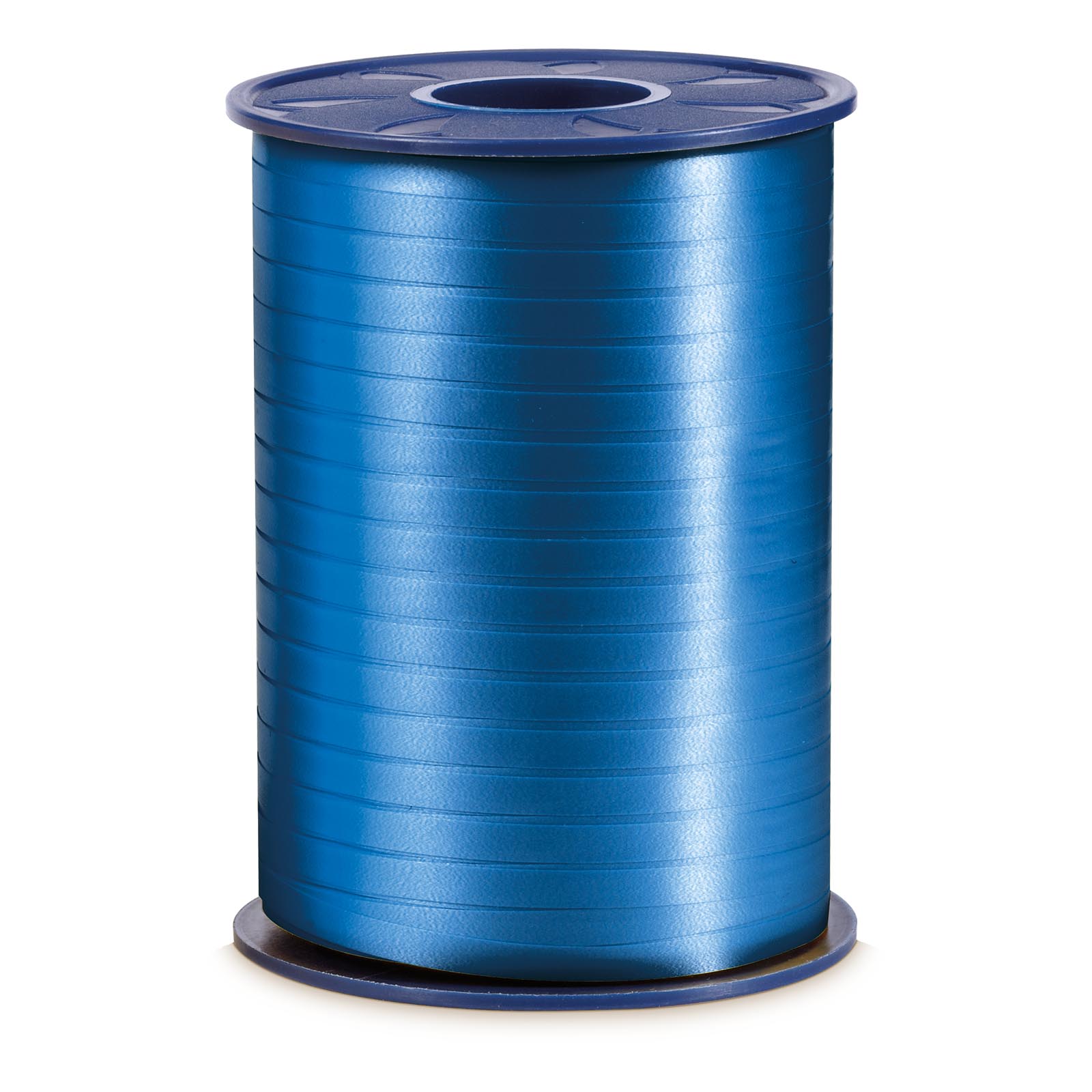 Geschenkband 5mmx500m blau Ringelband -Polyband