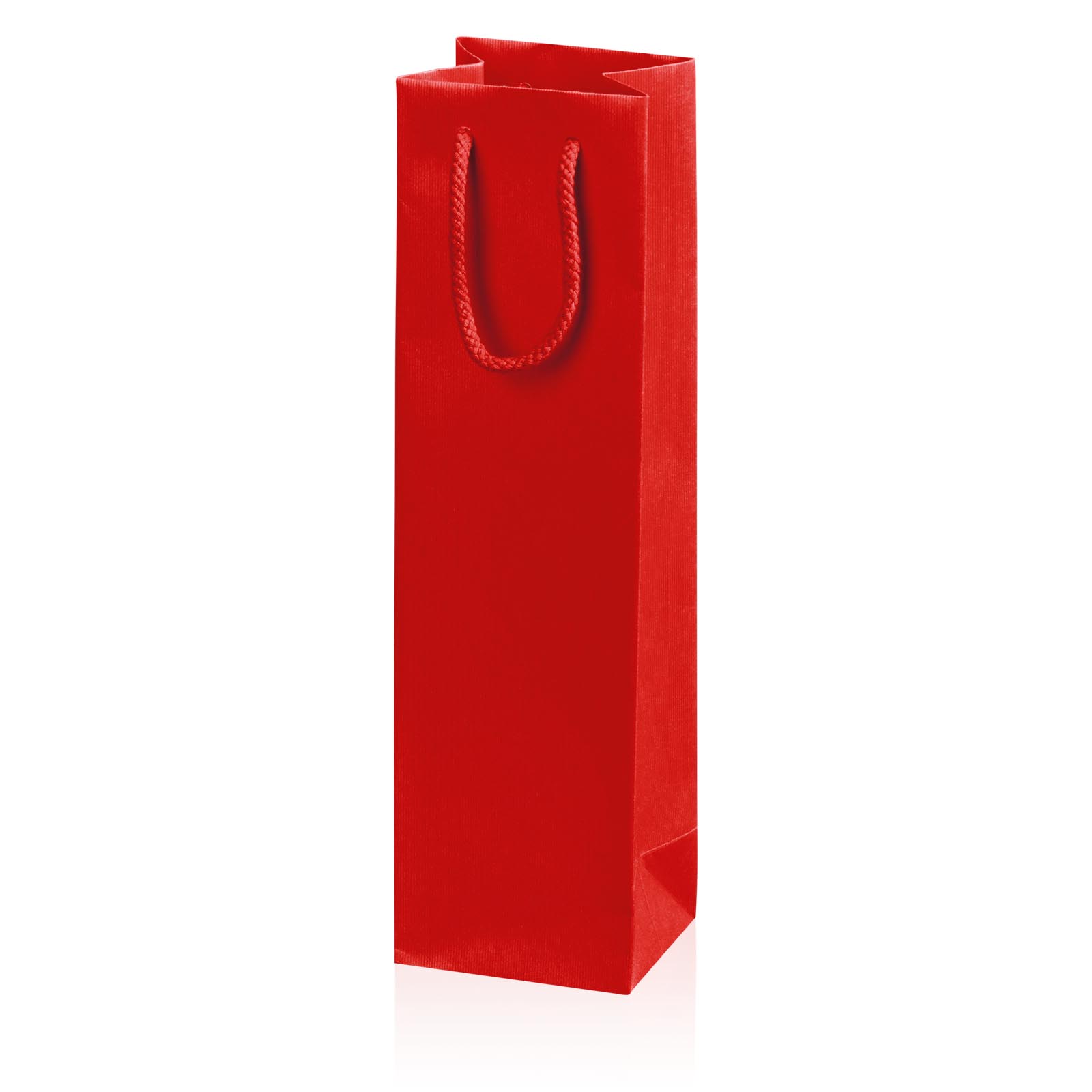 Papiertragetasche Rot 1er 360m Streifenprägung 360x100x85