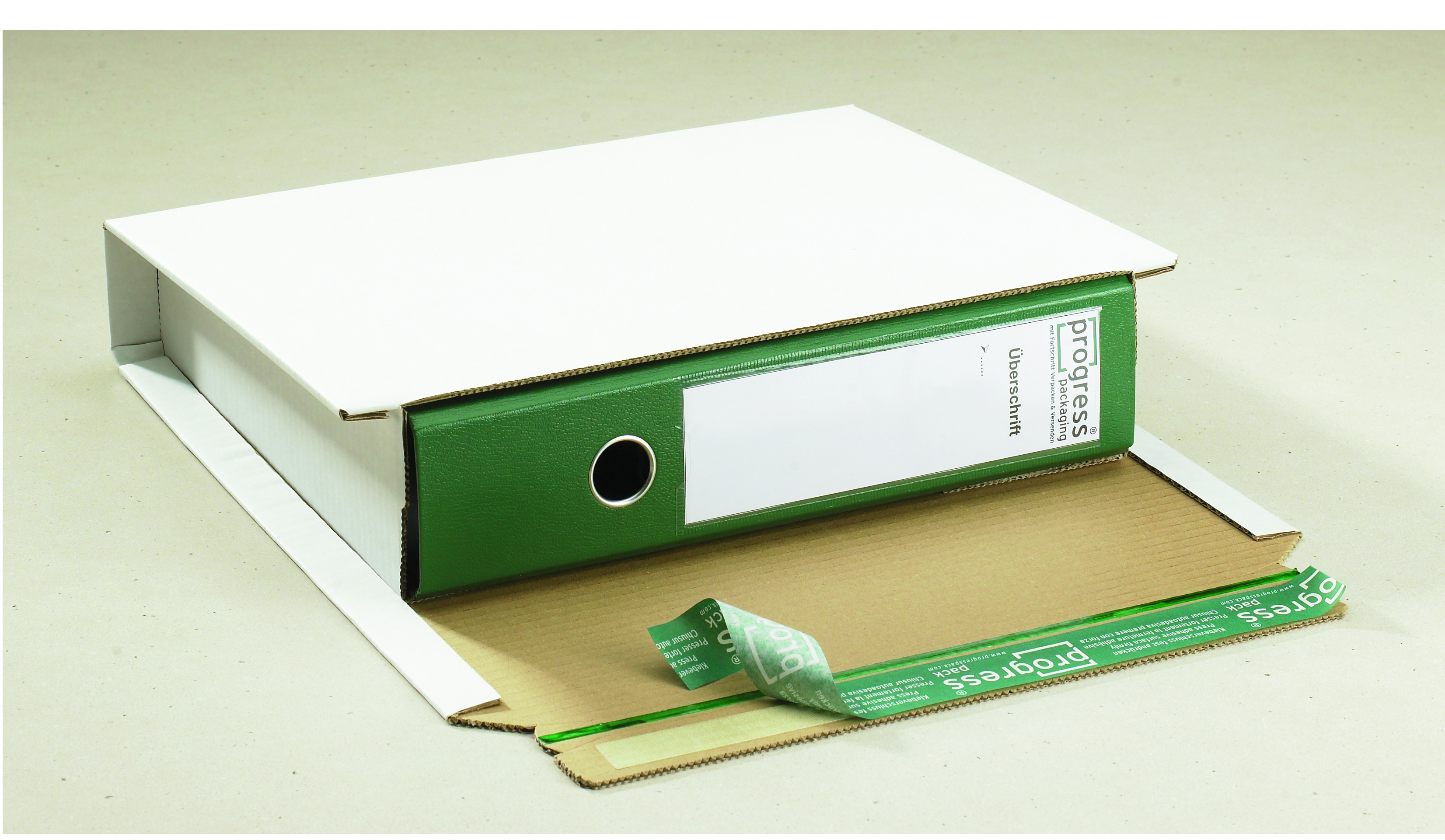 Buchverpackung 300x220-80 weiß light zum Wickeln Sk-Verschluß