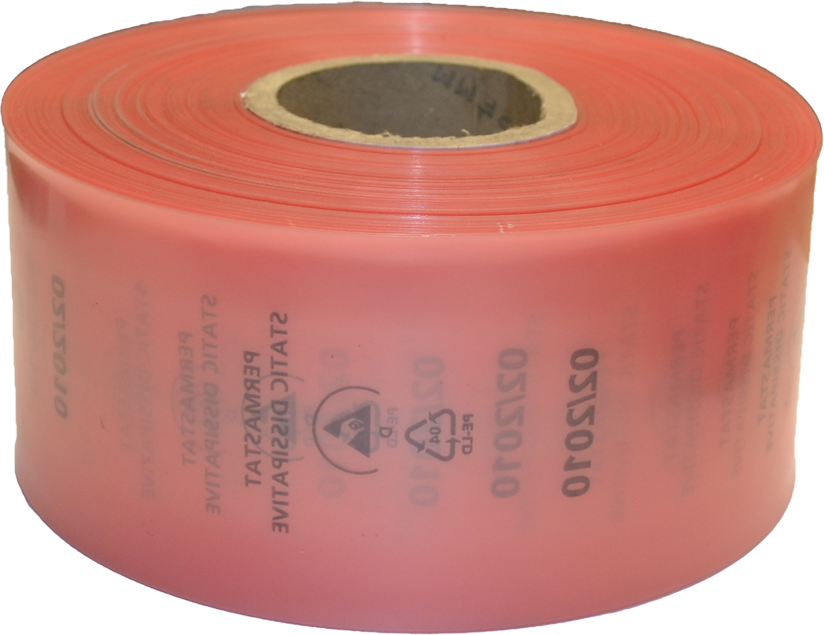 ESD-Schlauchfolie 150mm rosa 100µ, 250lfm antisatisch