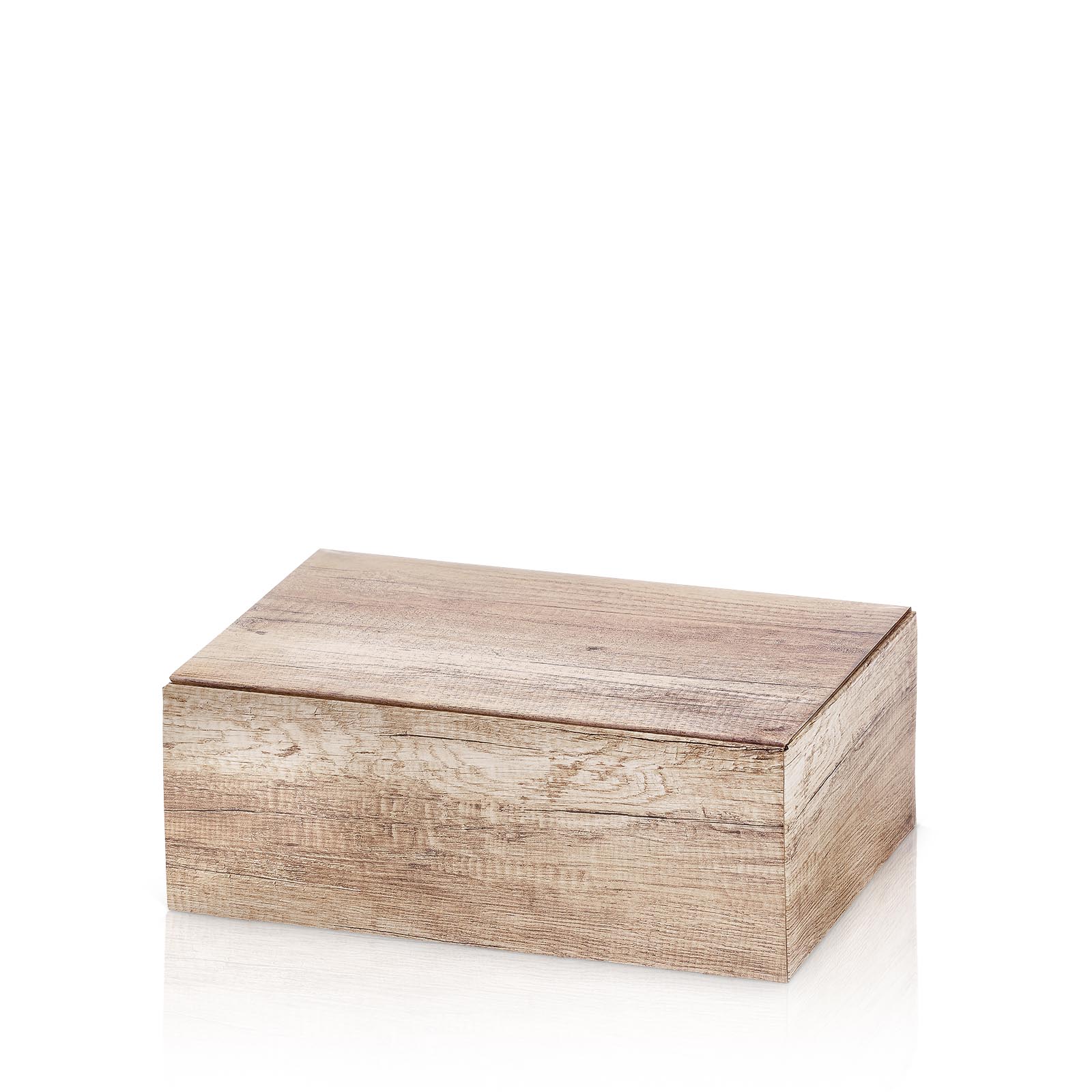 Geschenkbox Wood 220x150x75mm Innenseite ist weiß