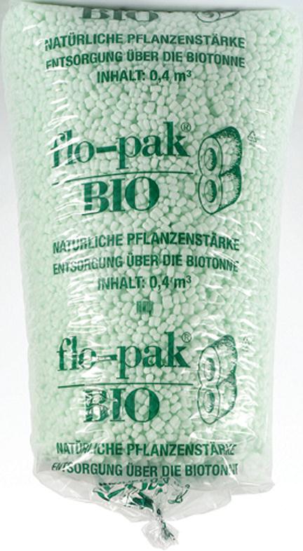 Flo Pak Bio 400 Liter Sack 3KG 100% aus Maisstärke & Wasser