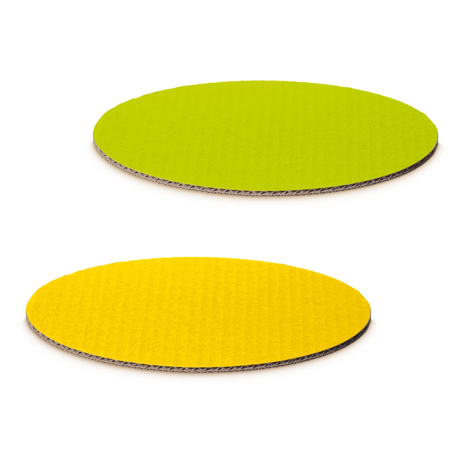 Dekoplatte limette/ gelb -S-  Oval 200x150mm