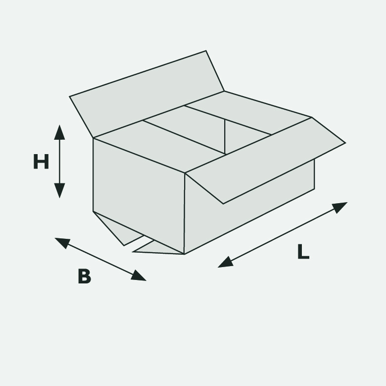 Karton Wunschmaß LxBxH in mm 1-,2-, oder 3 wellig 