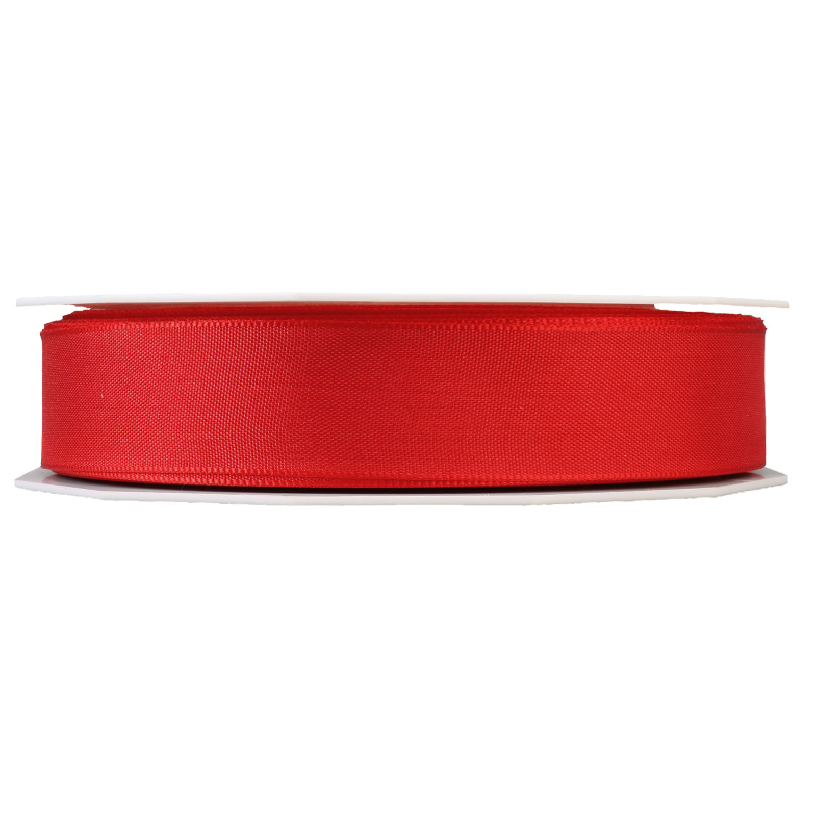 Geschenkband Uni rot 25mmx50m Unifarbenes Taftband 