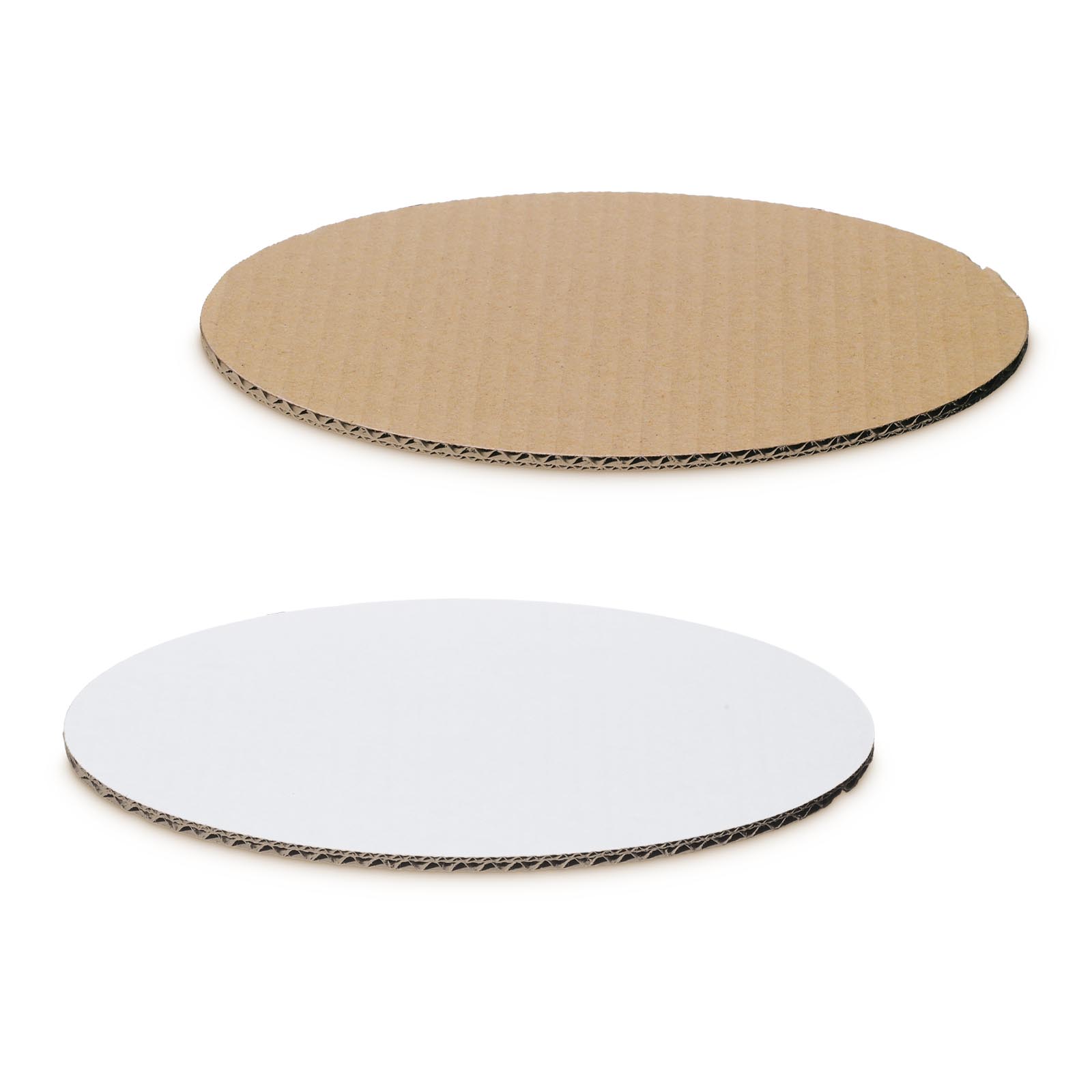Dekoplatte -S- weiß/ braun Oval 200x150mm
