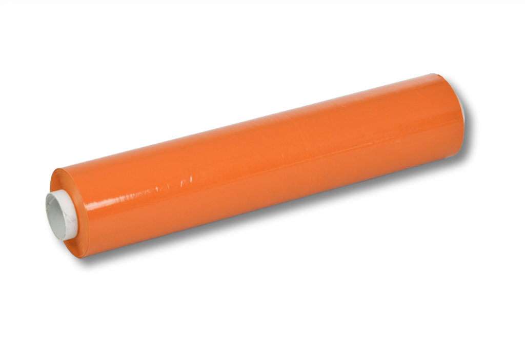 Stretchfolie orange  50cm 23µ 285 lfm.